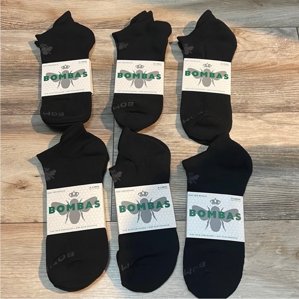 Bombas Mens XL Ankle Socks - 6 Pairs NWT